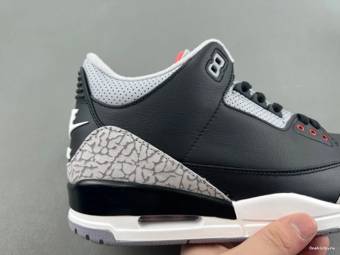 One Kick Black Cement Air Jordan 3 DN3707-010 0716